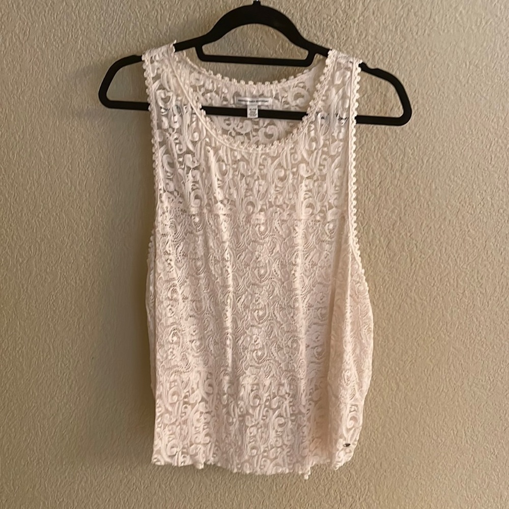 American Eagle long lace tank XL